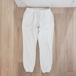 Talentless White Sweatpants Size XL | Minimalist Streetwear Joggers